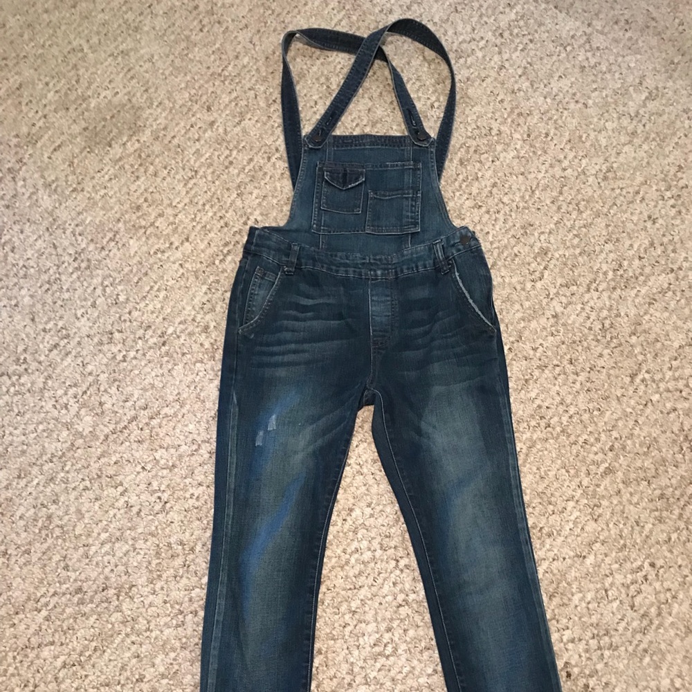 Free people denim overalls
